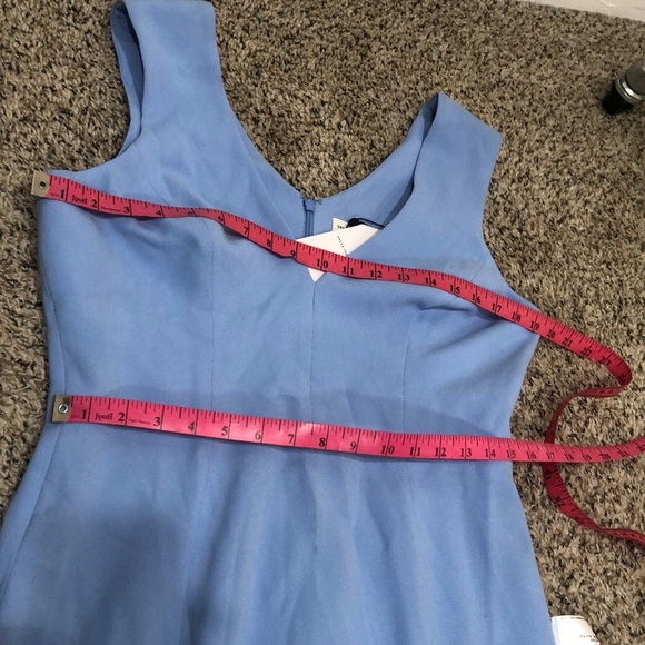 NWT Dress the Population Sandra Formal Maxi Dress Size Large Sky Blue Gown - Picture 8 of 11